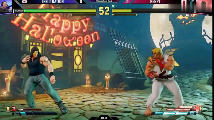 街霸5：天梯最强的KEN玩家KENPI胜者组对战韩国棒豪
