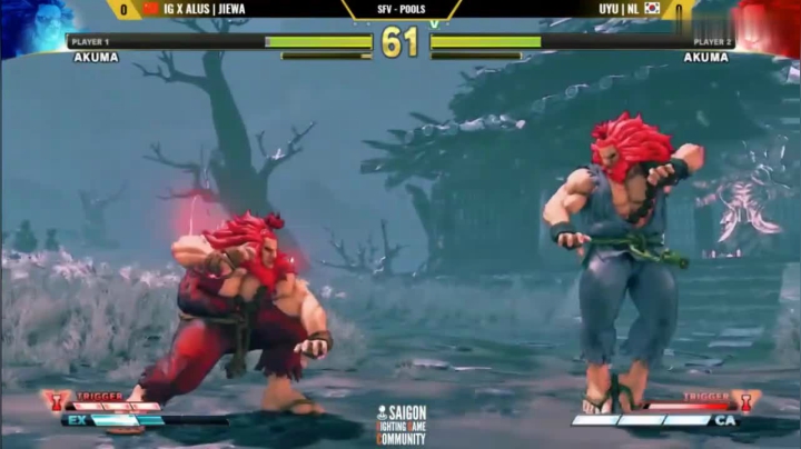 街霸5：中国杰娃对战韩国NL，两个豪鬼之间的战斗