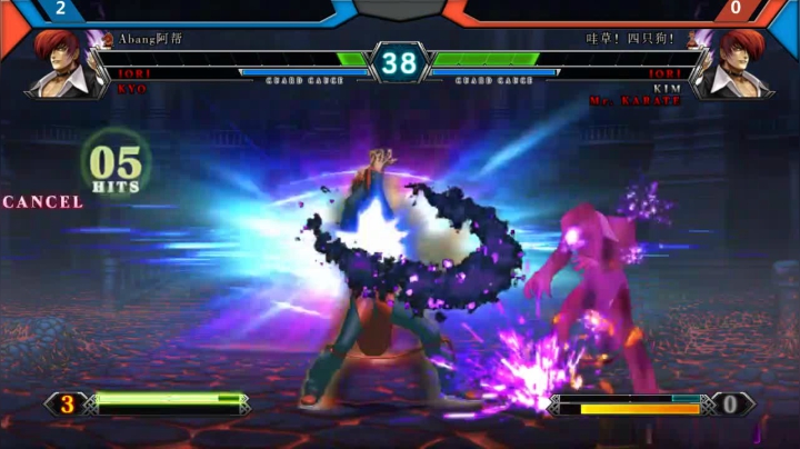 拳皇KOF13 和3万场次经验的大佬抢5(套路不够抓习惯吧)