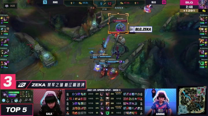 #2021LPL#春季赛2月1日TOP5