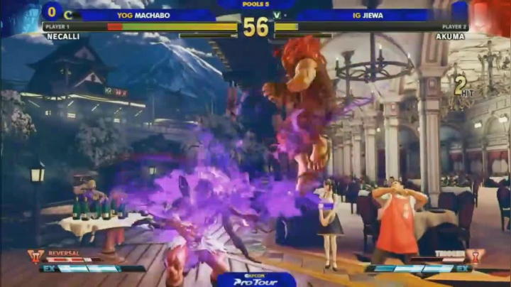 街霸5：中国选手杰娃台北白金赛遇到世界最强野人，艰难对决