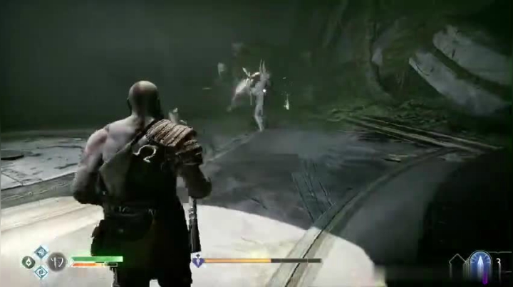 《战神4》战神难度下差一丢丢就能无伤干掉斯瓦达琉孚啦！