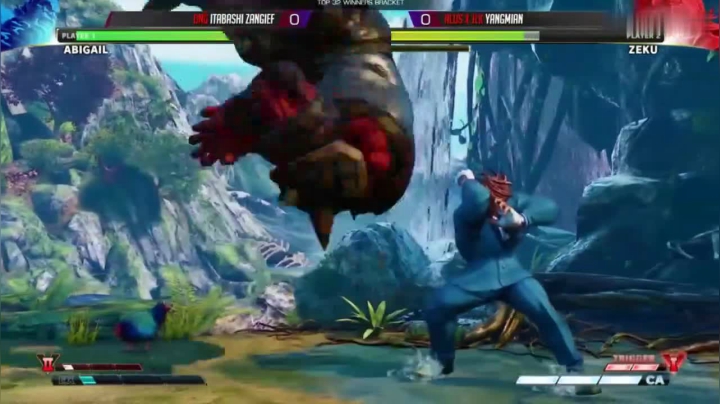 街霸5：板桥这阿比盖尔抓到一个压制时机瞬间翻一条血太凶狠了