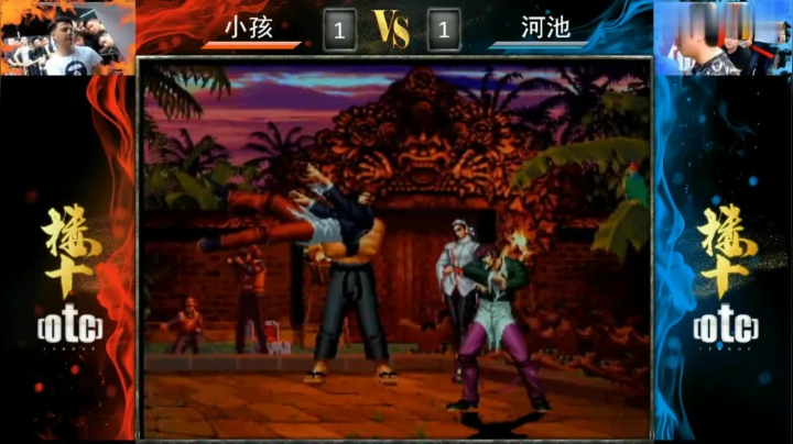 拳皇97：小孩对战河池抢5战，导师的升龙在老拳皇依然霸道