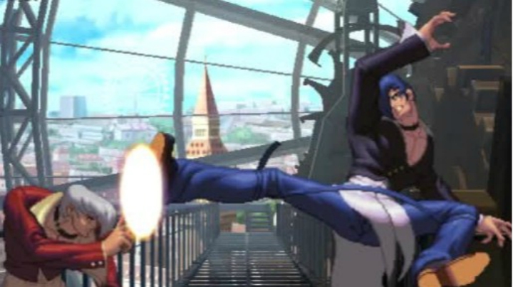 《拳皇KOF13》当立回和熟练度都不占优势时就连麦口择玩吧