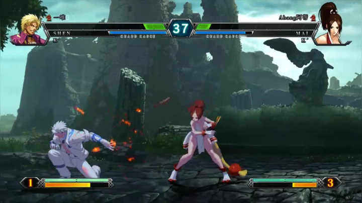 拳皇KOF13 无声随缘碰到99级大佬交流