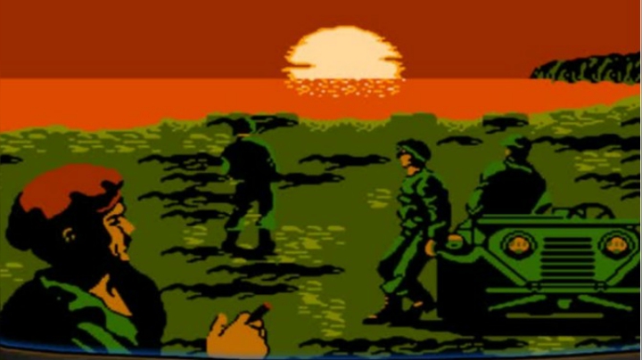 《表面兄妹》赤色要塞 红白机FC 带妹子我有点带不动的感觉