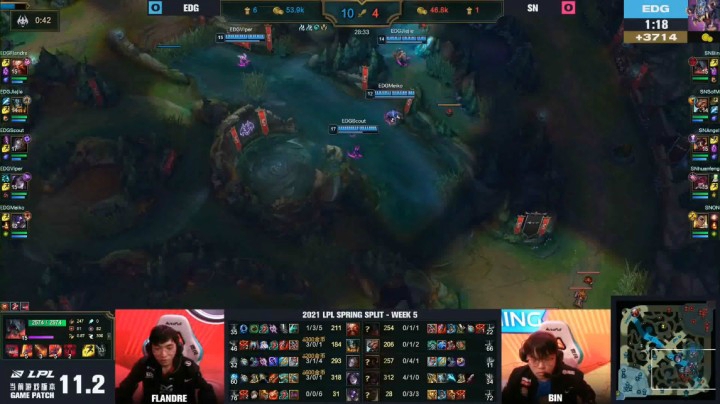 2021LPL春季赛 【EDG vs SN 第一局】高光时刻3