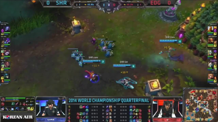 八强赛SHR vs EDG G1