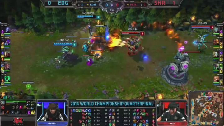 八强赛SHR vs EDG G2