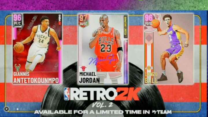 【乐天】NBA2K21梦幻球队MT 2月6日银河乔丹 粉钻字母歌 粉钻球哥 静动态评测