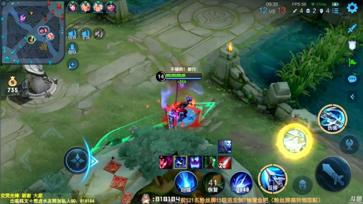 我在斗鱼看纯白直播王者荣耀