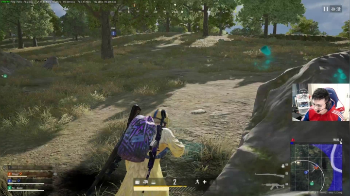 我在斗鱼看pigff直播绝地求生