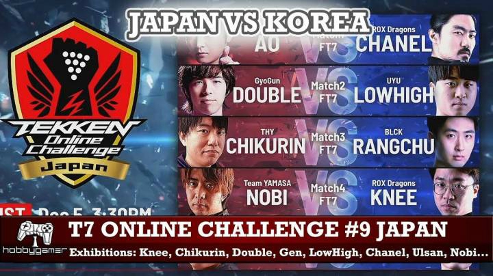 TEKKEN7 Online Challenge JAPAN VS KOREA