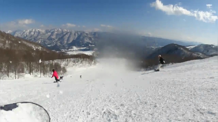 【2021-02-11 12点场】西贝2018：直播除夕日本长野姆池高原滑雪场单板滑雪