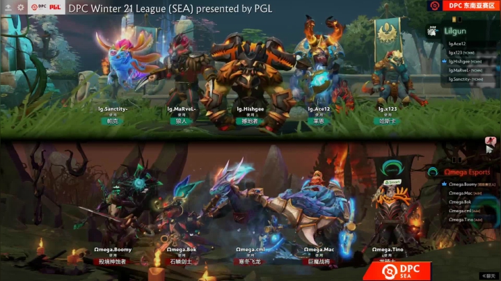 DPC 东南亚区 Omega vs Lilgun BO3 第二场 2.11