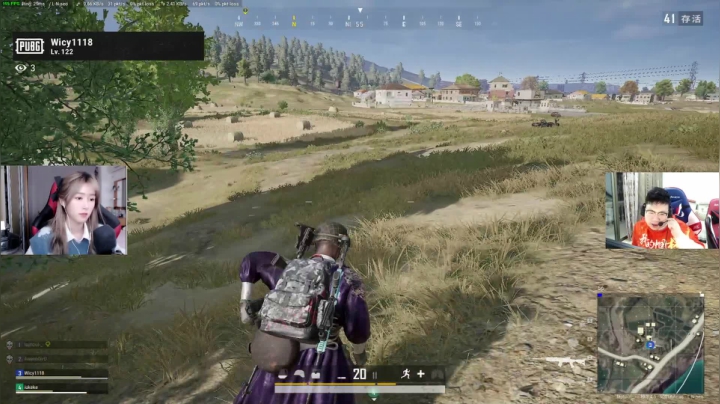 我在斗鱼看pigff直播绝地求生