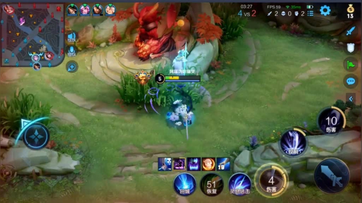 露娜实战五排70