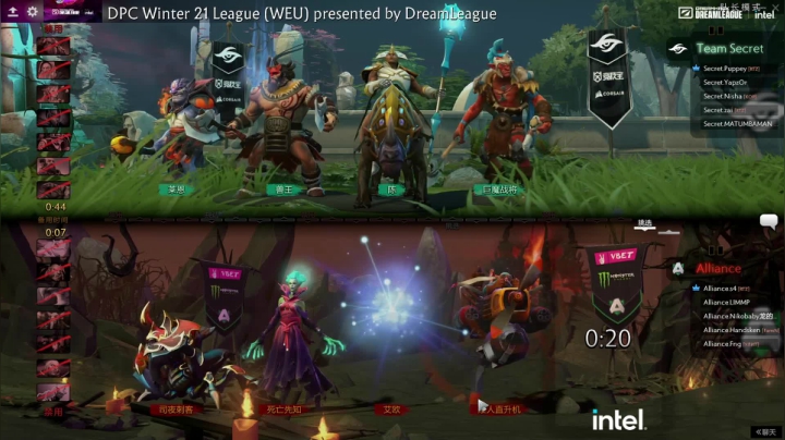 DPC 欧洲区 Secret vs Alliance BO3 第一场 2.14