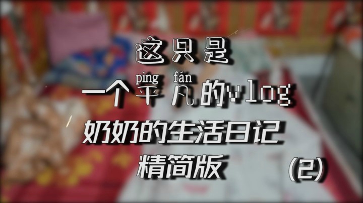 【2】奶奶的生活日记-精简版