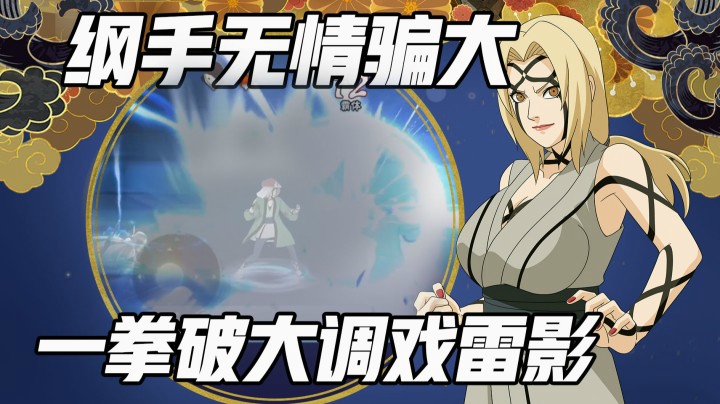 纲手无情骗大 一拳破大调戏雷影