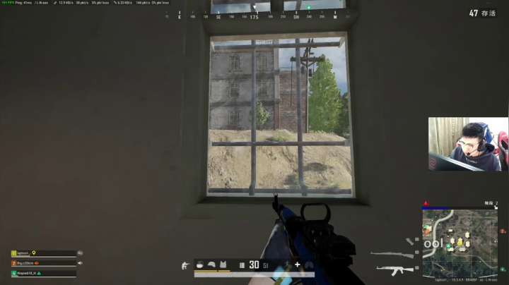 我在斗鱼看pigff直播绝地求生