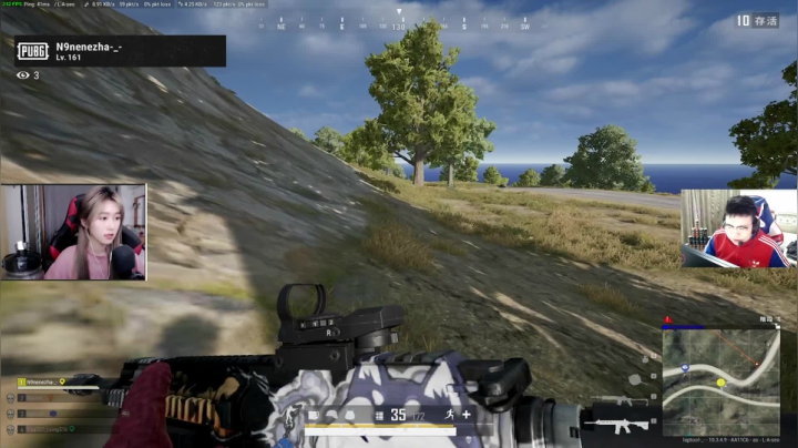 我在斗鱼看pigff直播绝地求生