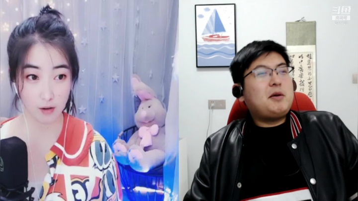 我在斗鱼看火力堂主直播户外