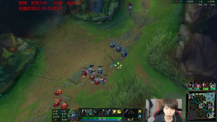 【2021-02-19 00点场】祈风1v9：国一VN！一个打八百多个