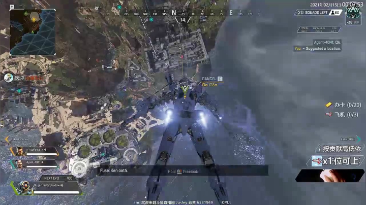 【2021-02-15 00点场】Jusley：【钻排1=2】Jusley·老贾