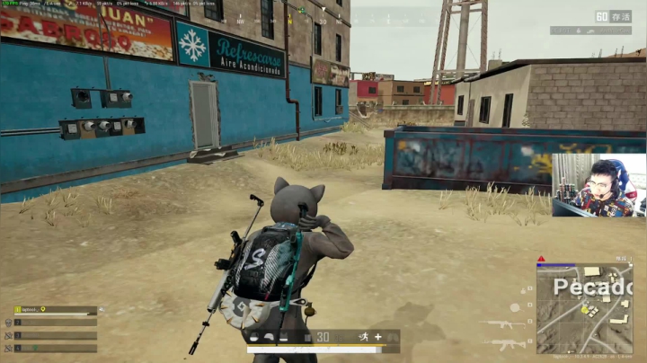 我在斗鱼看pigff直播绝地求生