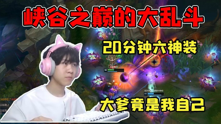 峡谷之巅大乱斗，大爹竟是我自己