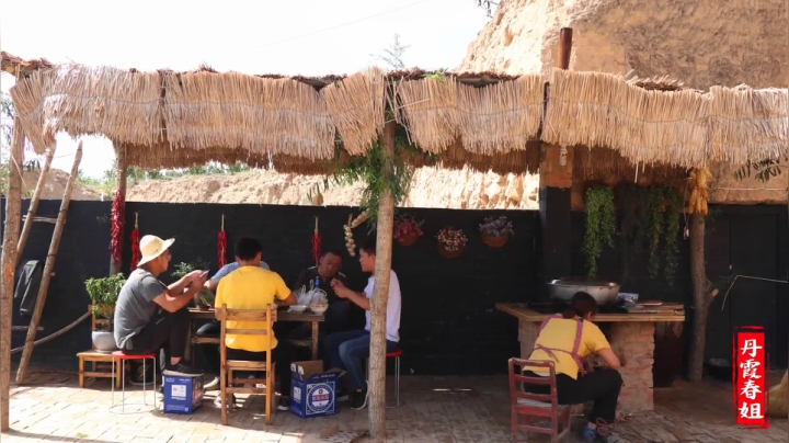 《漂亮娘们儿美食记》241_春姐一颗驴头卤了一整天，家里的客人喝酒吃肉，小院的气氛真高兴