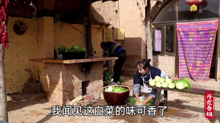 《漂亮娘们儿美食记》123_又到了腌菜的季节，春姐拔些白菜腌酸菜，这样腌好放一年都不会坏