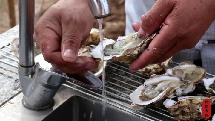 《乡村老流氓美食记》257_买几个大生蚝，蒜蓉炭烤10分钟，生蚝吃到撑，真过瘾