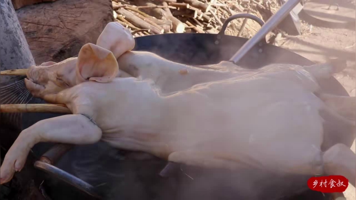 《乡村老流氓美食记》13_460买个小乳猪，今年的年夜菜网红“烤乳猪”，啃着猪大腿，真香