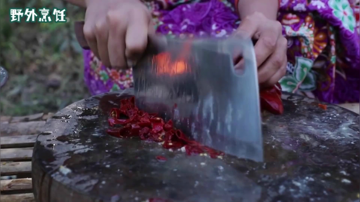 《姐妹花儿野外美食》15_中国新年离不开鱼，看泰国农村妹子的年年有余，比中国年味如何？