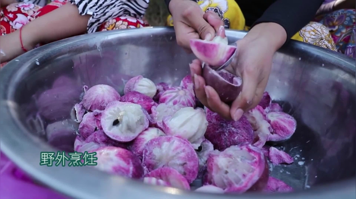 《姐妹花儿野外美食》11_泰国妹子手艺绝对第一，任何食材都可以这样吃，光看着就流口水