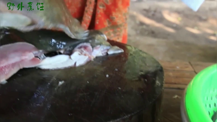 《姐妹花儿野外美食》44_世界上最大的淡水鱼类黄貂，超受泰国妹子喜欢，宰杀煮一气呵成