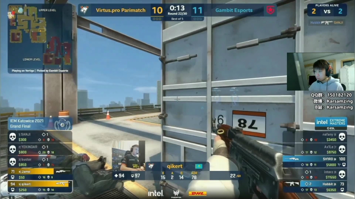 【2021-02-28 22点场】Karsamzing：IEM 卡托维兹 VP-GAMBIT