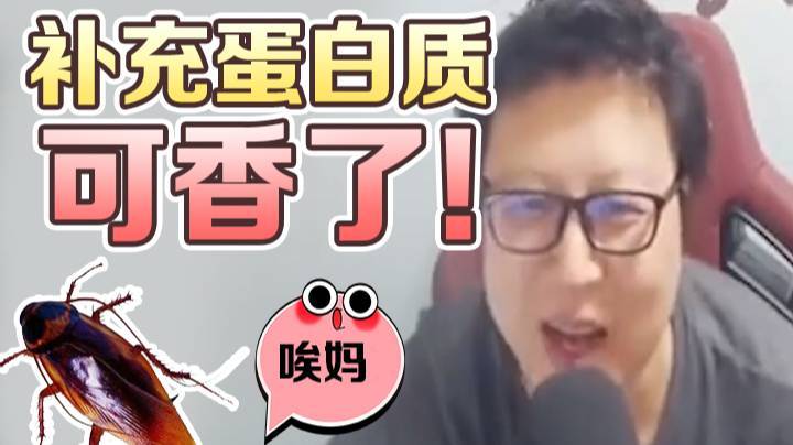 你这人喜欢虫子啊？快整两只蟑螂吃吃