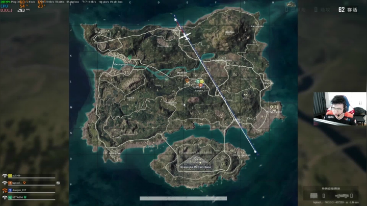 我在斗鱼看pigff直播绝地求生