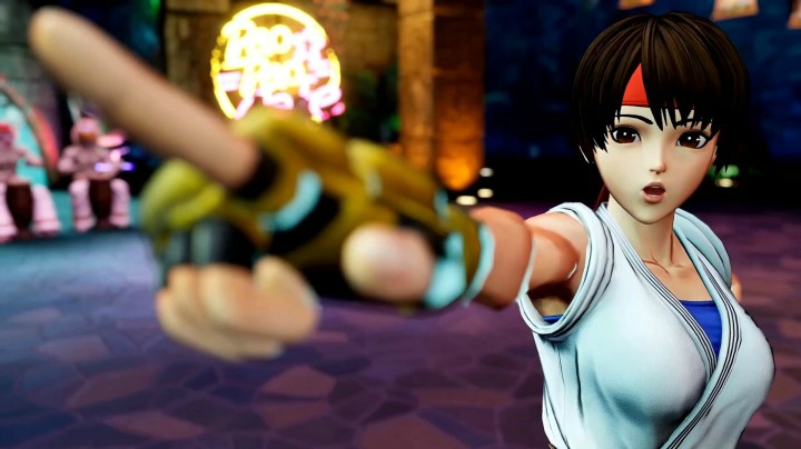 拳皇15：可爱的坂崎由莉登场，只要有空中雷神脚就觉得很强