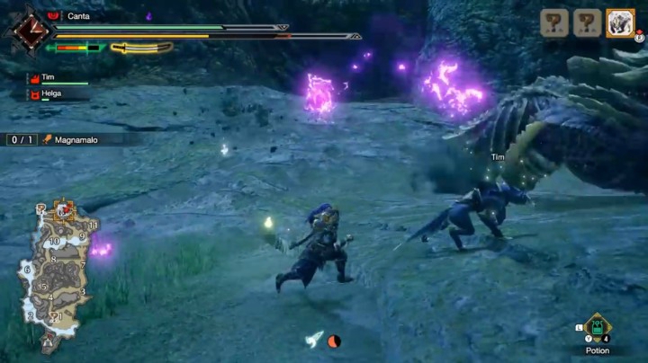 Magnamalo Long Sword solo gameplay _ MHRise demo (Early Access) (1)