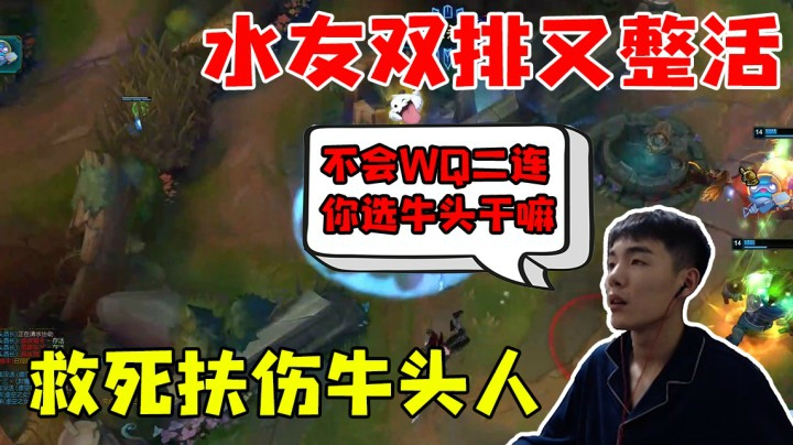 水友双排又整活，救死扶伤牛头人