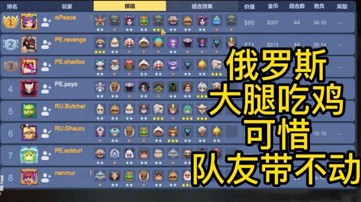 多多自走棋社区世界杯半决赛秘鲁VS俄罗斯第三场
