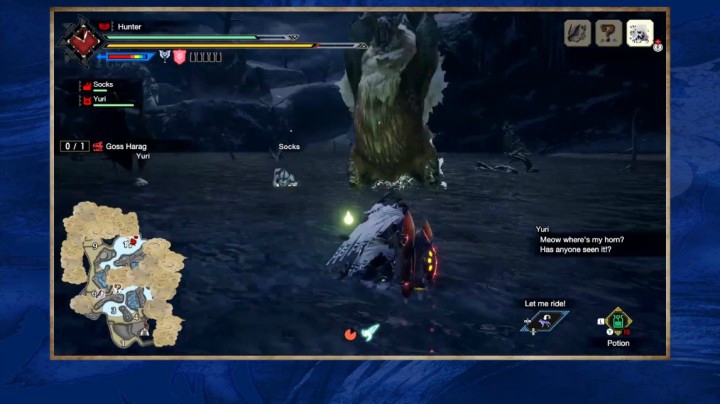 《怪物猎人：崛起》最新实机演示，展示狩猎雪鬼兽游戏画面