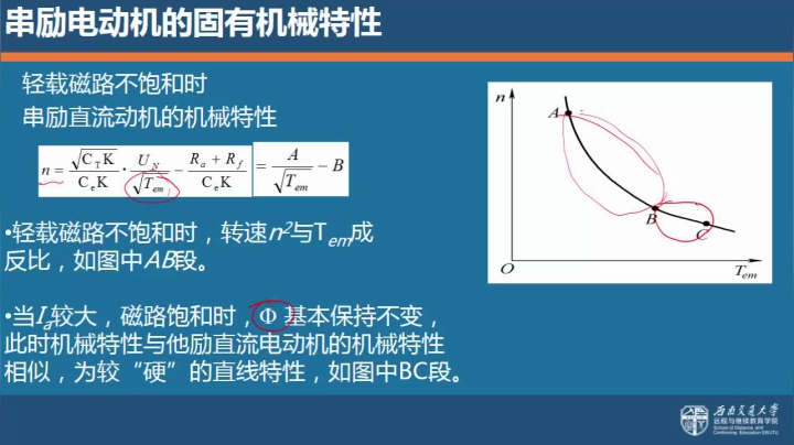 第二节 串励直流电动机机械特性