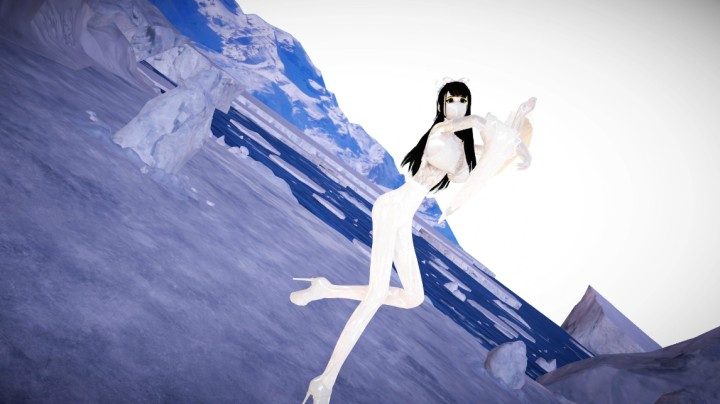 3次元3D pink cat MMD