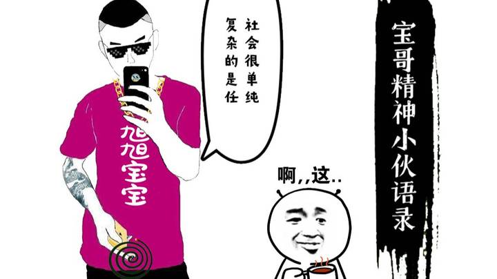 宝哥精神小伙语录，小伙子们别看进去